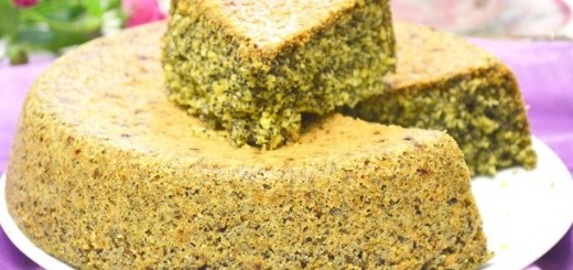 Poppy cake without eggs on kefir or sour cream - vegetarian, fluffy and delicious