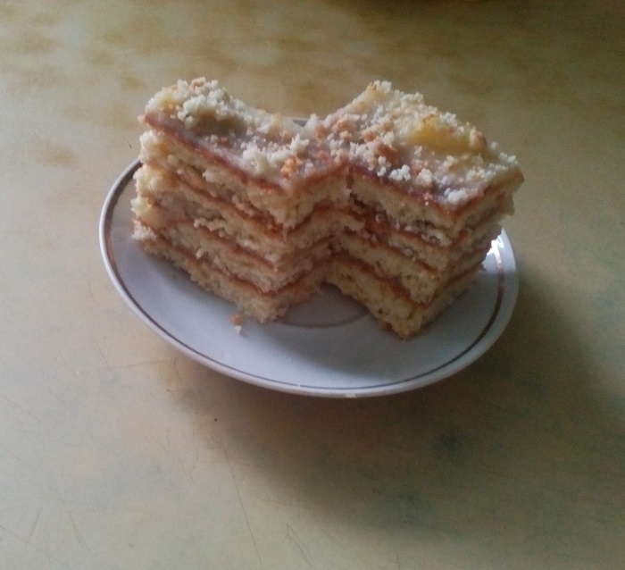 Домашний торт Рафаэлло с творогом
