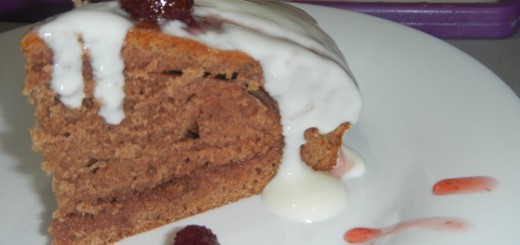 Шоколадный бисквит на кефире для торта Клубничная поляна, Брауни и других домашних десертов