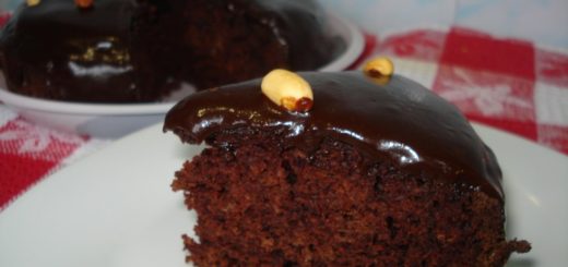 Boiled chocolate cake
