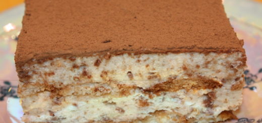 Homemade tiramisu with no-bake mascarpone