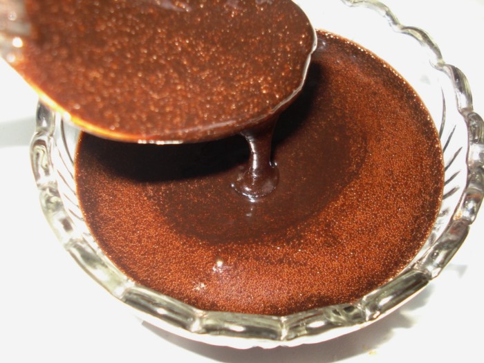Chocolate icing for a cake that hardens well