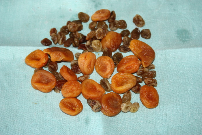 Cooking dried fruits