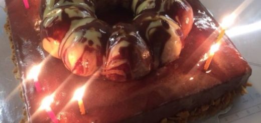Вкусный бисквитный торт на день рождения