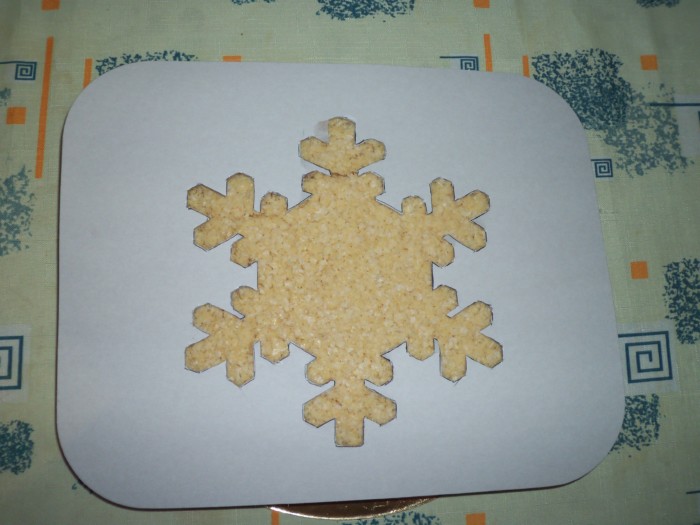 The best New Year&#39;s cake Snowflake without baking - from waffle cakes with coconut flakes