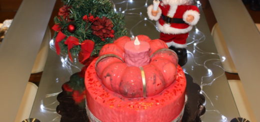 salted caramel Christmas cake