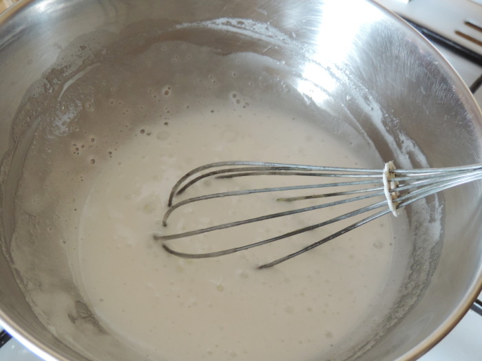 Butter protein custard for cake decoration