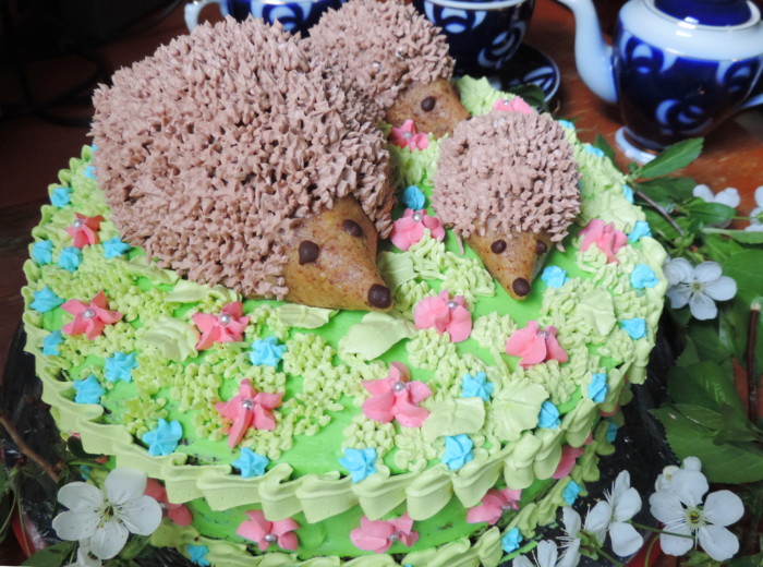 Домашний торт Ежики - детский торт на день рождение