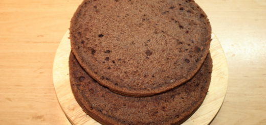 Заварной шоколадный бисквит на кипятке и сметане