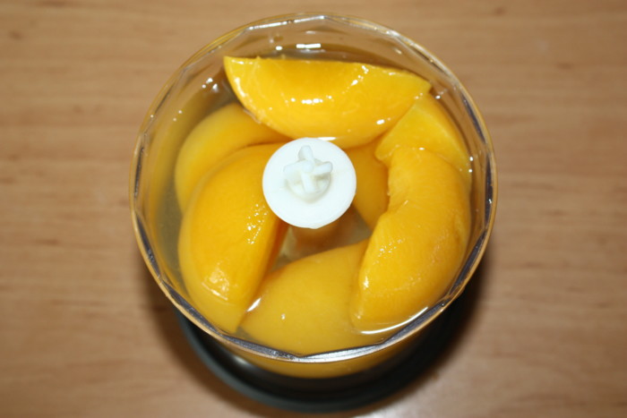Apple-peach compote - fruit filling for cake